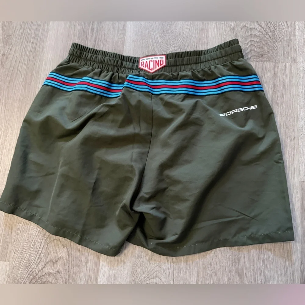 NWT Porsche Design Green and Blue Men's Athletic Shorts Size S